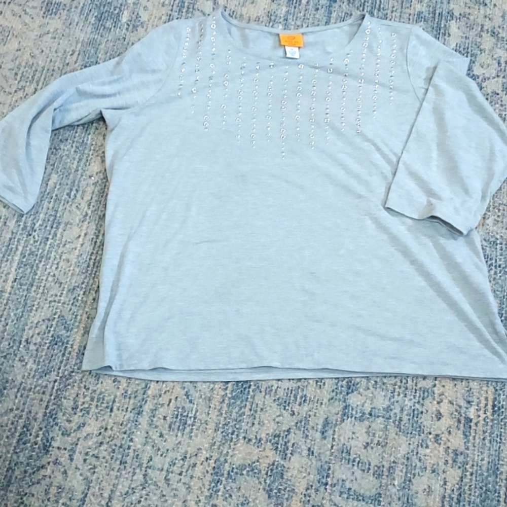 Ruby Rd.,1x,excellent condition. Dove grey with silver grommets